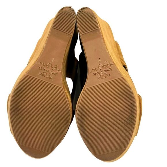 Sergio Zelcer Bolufe Peep Toe Wedges - Picture 11 of 14